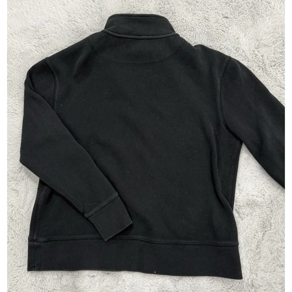 Banana Republic Men's Black 1/4 Zip Mock Neck Pullover Sweatshirt Size L